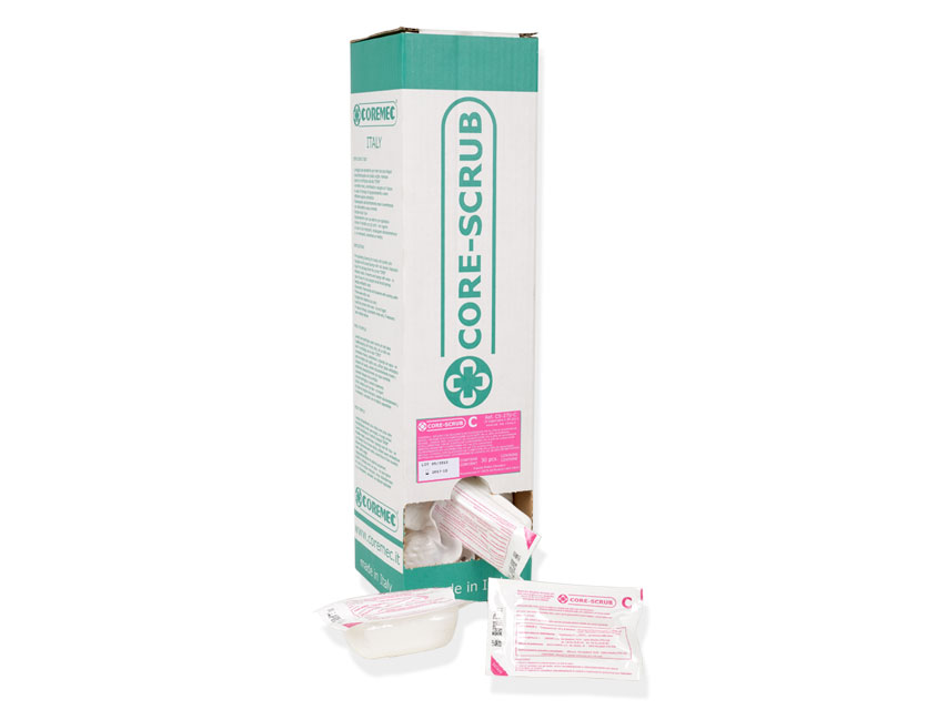 KIT SPAZZOLA CLOREXIDINA dispenser Spazzola alla clorexidina flessibile monouso, sterile, confezione da 30 pezzi