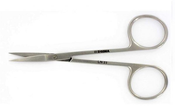 26822_1 TORINOMED - FORBICINE IRIS IN ACCIAIO INOX rette - 11 cm.