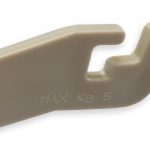 Supporto in plastica per cestello flebo, 2 ganci. Materiale ganci: plastica