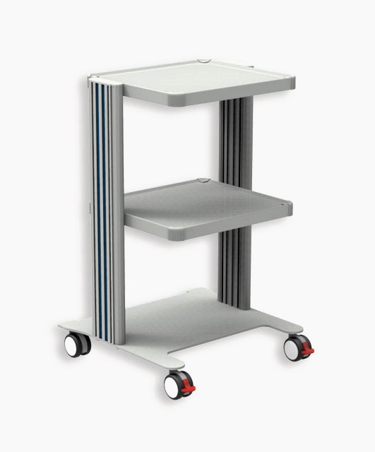 Carrello EASY - 2 ripiani 40 x 36 cm. + base