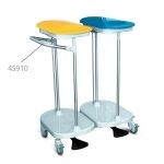Carrello da biancheria con apertura a pedale, 2 sacchi.