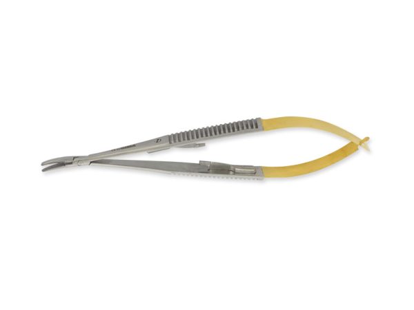 PORTA AGHI CASTROVIEJO C.T. CURVO - 14 cm - punte lisce PORTA AGHI CASTROVIEJO C.T. CURVO - 14 cm - punte lisce - TORINOMED