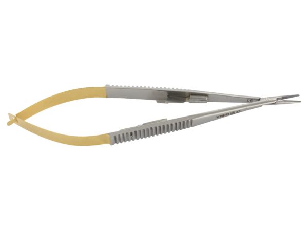 PORTA AGHI CASTROVIEJO C.T. RETTO - 14 cm - punte lisce PORTA AGHI CASTROVIEJO C.T. RETTO - 14 cm - punte lisce - TORINOMED