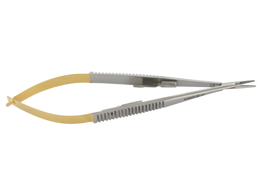 PORTA AGHI CASTROVIEJO C.T. RETTO - 14 cm - punte lisce PORTA AGHI CASTROVIEJO C.T. RETTO - 14 cm - punte lisce - TORINOMED