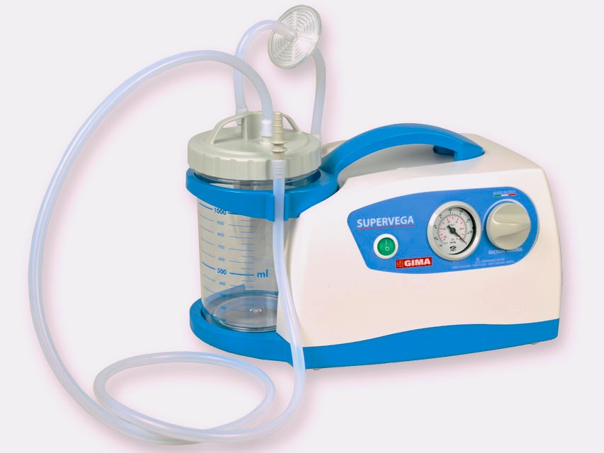 ASPIRATORE SUPER VEGA 1 l Flusso: 40 l/minuto Linea di aspiratori compatti ed affi dabili creaticon stile per la piccola chirurgia.
