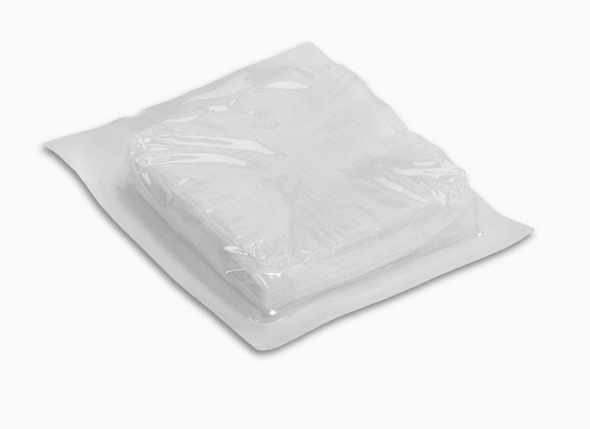 blister-da-5-garze-piegate-cm10 x10-sterili TORINOMED - Compressa di garza idrofila sterile cm. 5 x 5 piegata - 16 strati - in conf. da 5 pz.