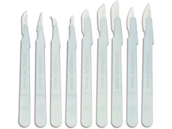Bisturi montato Paragon, monouso, sterile, confezione da 10 pezzi