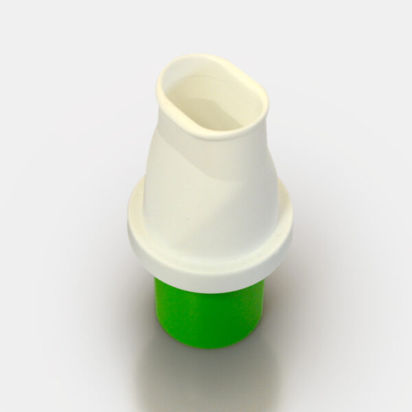 Filtro antibatterico antivirale TUBE C con Boccaglio integrato per spirometri Cosmed - VERDE - Conf. 250 pz.