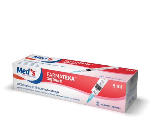 Siringa FARMATEXA® Softouch con ago 22G - 5 ml. - conf. 100 pz.