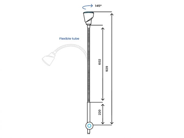30723_c Lampada a LED ALFA-FLEX - su carrello