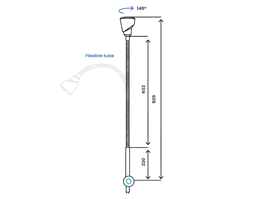 30723_c Lampada a LED ALFA-FLEX - su carrello