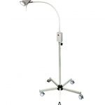 Lampada HYRIDIA A 7 LED con braccio flessibile - su carrello
