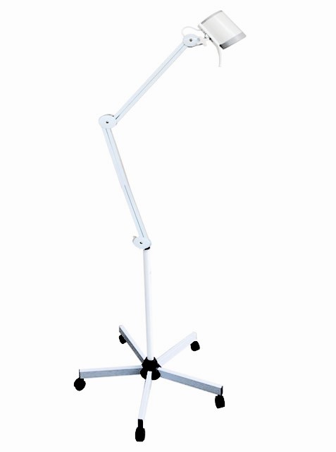 Lampada HYRIDIA a 7 LED con braccio a pantografo - su carrello
