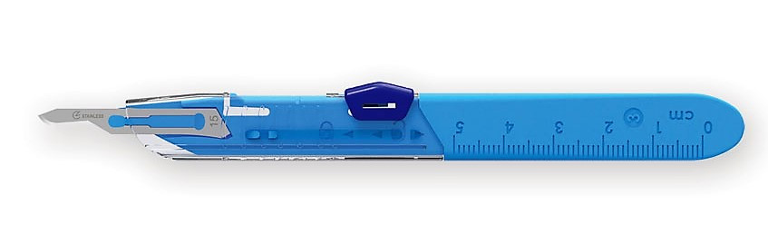 Torinomed - Bisturi monouso sterile Gima con sistema di sicurezza, confezione da 10 pezzi