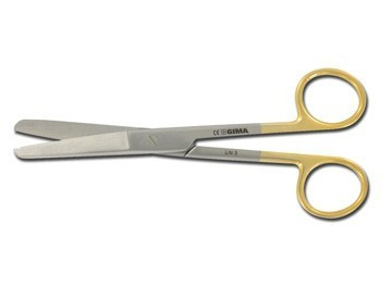 Forbici rette C.T. - punte alterne - 14,5 cm