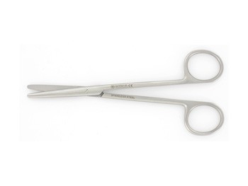 Forbici chirurgiche rette in acciaio inox - Metzenbaum - 14,5 cm