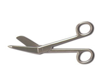 Forbici chirurgiche in acciaio inox per bende - Lister - 15 cm