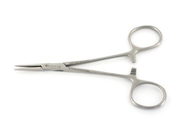Pinza emostatica in acciaio inox Mosquito - retta - 12,5 cm