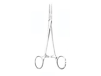 Pinza emostatica in acciaio inox Kelly - curva - 14 cm