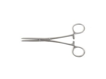 Pinza emostatica in acciaio inox Klemmer - retta - 14 cm
