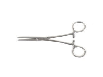 Pinza emostatica in acciaio inox Klemmer - retta - 14 cm