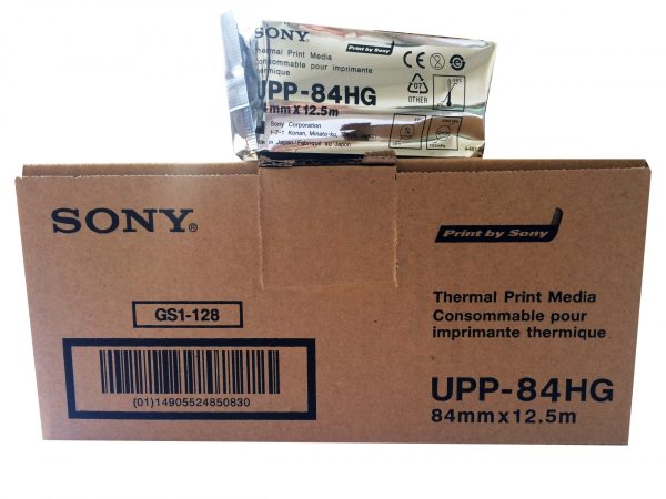 Carta b/n SONY MOD. UPP 84HG, rotolo f.to 84mm.x12,5mt, conf.da 10 rotoli Carta b/n SONY MOD. UPP 84HG, rotolo f.to 84mm.x12,5mt, conf.da 10 rotoli