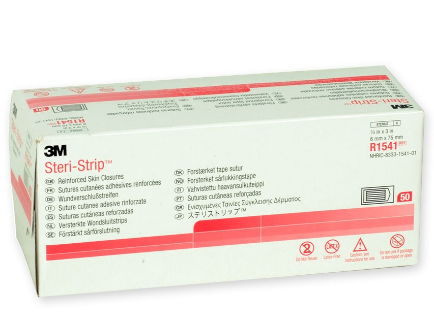Torinomed - Suture Adesive Steri-Strip 3M, RINFORZATE, cm 6 x 75 mm, confezione da 150 (50 buste da 5 pz.) Torinomed - Suture Adesive Steri-Strip 3M, RINFORZATE, cm 6 x 75 mm, confezione da 150 (50 buste da 5 pz.)