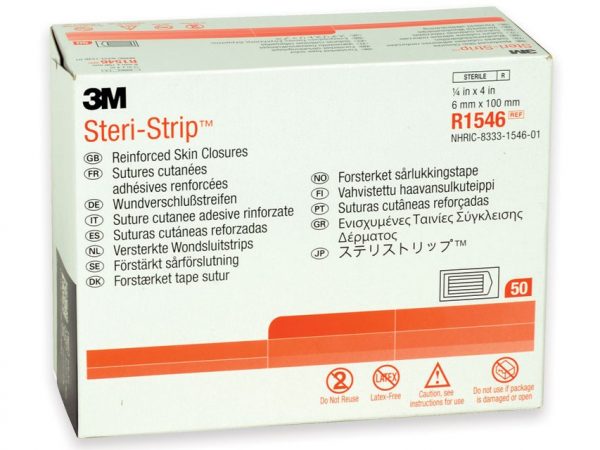 Torinomed - Suture Adesive Steri-Strip 3M,RINFORZATE,cm  6 x 100 mm, confezione da 500 pezzi (50 buste da 10 pz.)