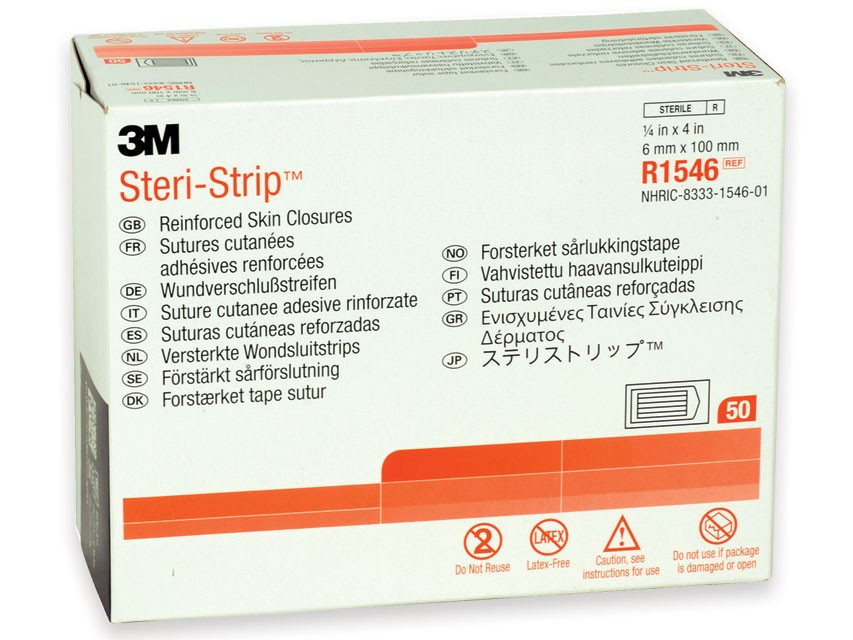 Torinomed - Suture Adesive Steri-Strip 3M,RINFORZATE,cm 6 x 100 mm, confezione da 500 pezzi (50 buste da 10 pz.) Torinomed - Suture Adesive Steri-Strip 3M,RINFORZATE,cm 6 x 100 mm, confezione da 500 pezzi (50 buste da 10 pz.)
