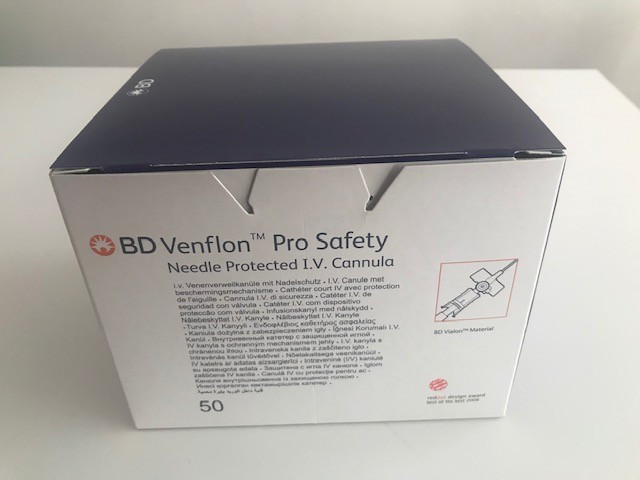 4575.jpg Ago Cannula BD Venflon™ Pro Safety - 2 VIE con sistema di sicurezza - conf. 50 pz.