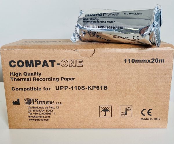 CARTA TERMICA PER ECOGRAFIA COMPATIBILE 110S CF 10 ROTOLI ( €.6,90  a rotolo )
