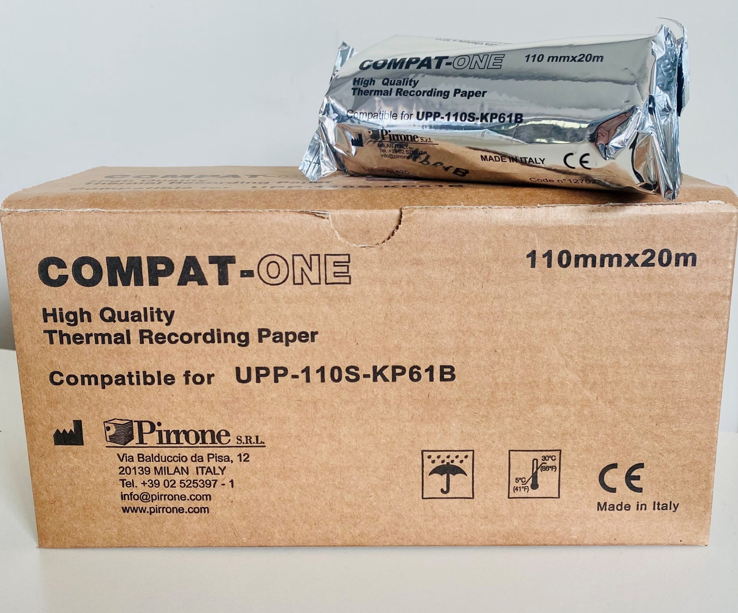 4990.jpg CARTA TERMICA PER ECOGRAFIA COMPATIBILE 110S CF 10 ROTOLI ( €.6,90 a rotolo )