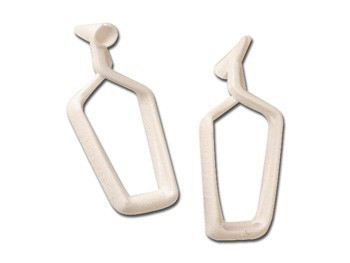 Speculum nasale in plastica con manico, confezione da 48 pezzi