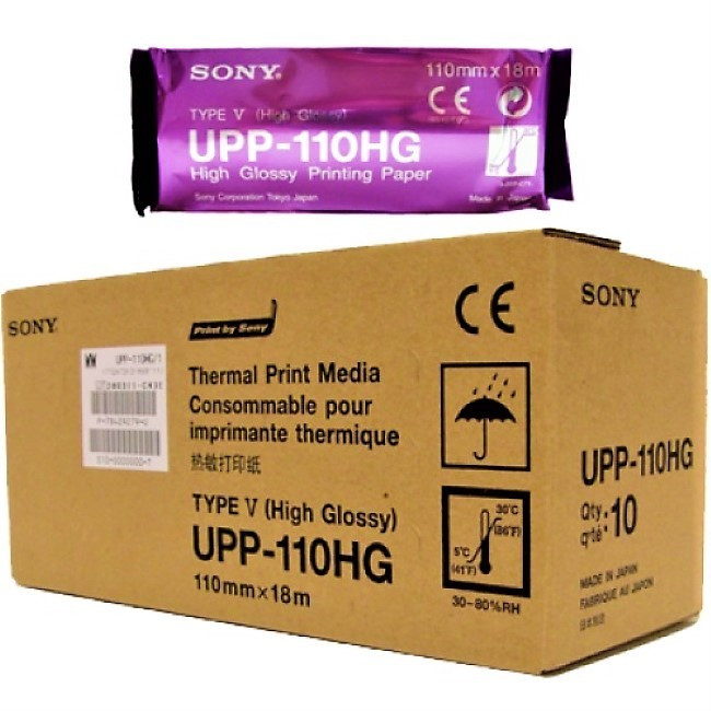 5331.jpg Rotolo carta termica Sony UPP-110HG - 110 mm. x 18 mt. - confezione da 10 rotoli (€. 12,40 cad.)
