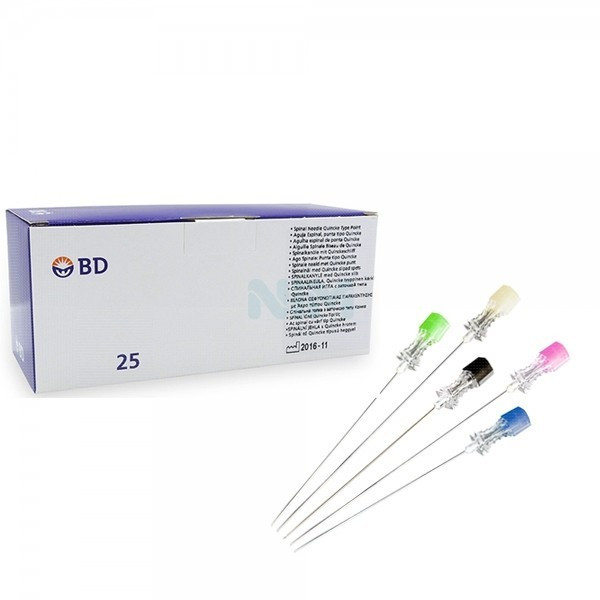 5644.jpg Ago Spinale BD punta QUINCKE - 18G x 90 mm. - Conf. 25 pz.
