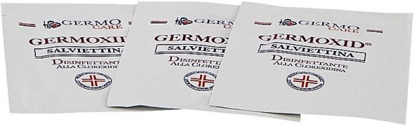 Torinomed - GERMOXID fazzolettini disinfettanti alla CLOREXIDINA Torinomed - GERMOXID fazzolettini disinfettanti alla CLOREXIDINA