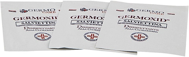 Torinomed - GERMOXID fazzolettini disinfettanti alla CLOREXIDINA Torinomed - GERMOXID fazzolettini disinfettanti alla CLOREXIDINA
