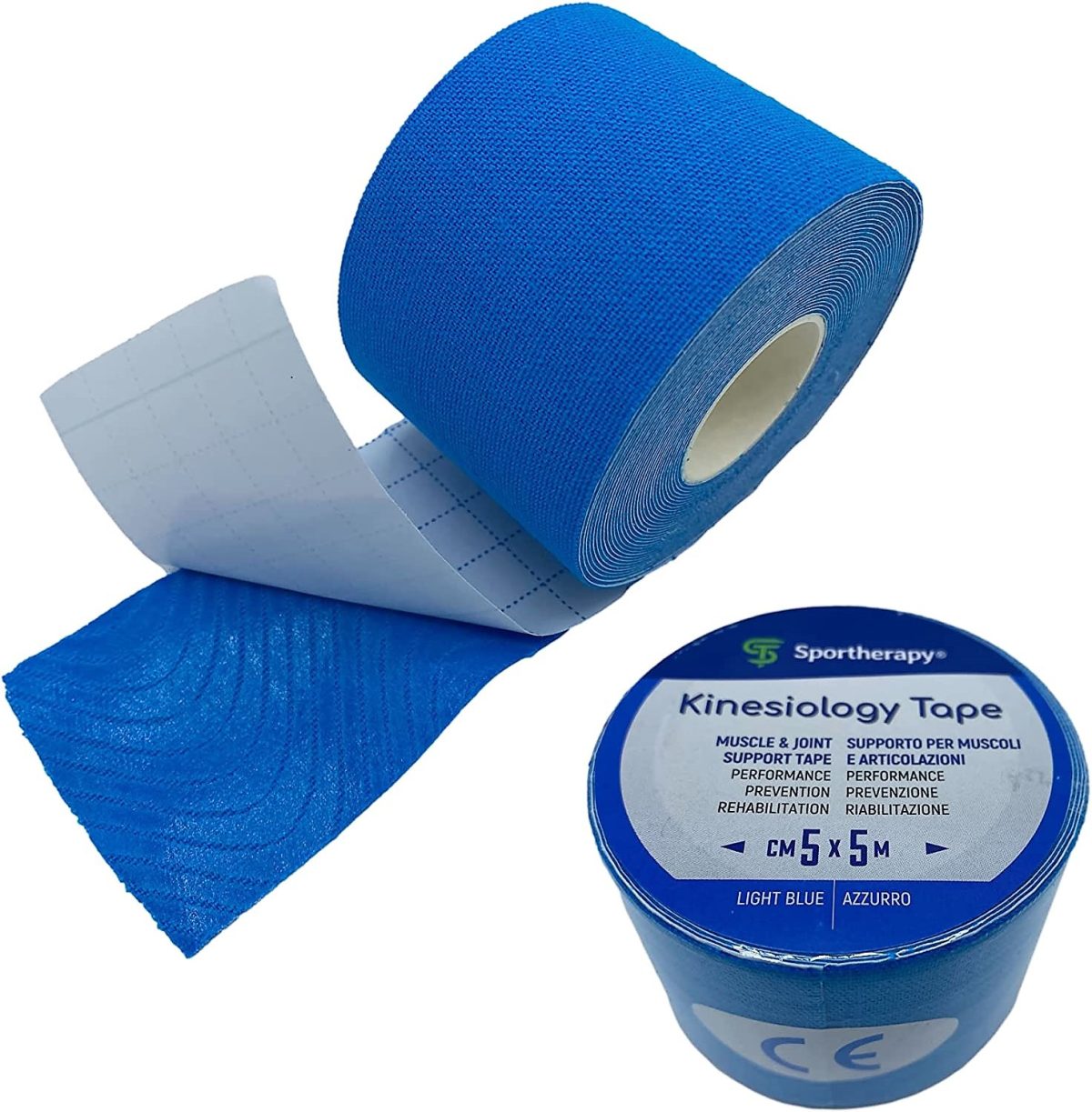 Torinomed - SPORTHERAPY KINESIOLOGY TAPE 5 cm. x 5 mt. - colore AZZURRO Torinomed - SPORTHERAPY KINESIOLOGY TAPE 5 cm. x 5 mt. - colore AZZURRO