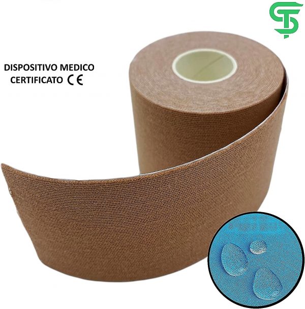 Torinomed - SPORTHERAPY KINESIOLOGY TAPE 5 cm. x 5 mt. - colore NATURALE Torinomed - SPORTHERAPY KINESIOLOGY TAPE 5 cm. x 5 mt. - colore NATURALE