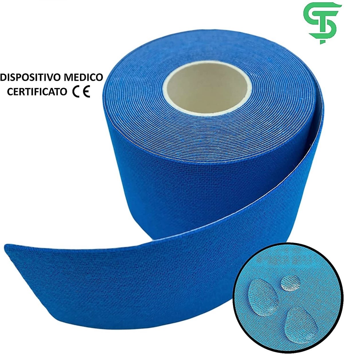 Torinomed - SPORTHERAPY KINESIOLOGY TAPE 5 cm. x 5 mt. - colore AZZURRO Torinomed - SPORTHERAPY KINESIOLOGY TAPE 5 cm. x 5 mt. - colore AZZURRO