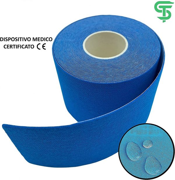 Torinomed - SPORTHERAPY KINESIOLOGY TAPE  5 cm. x 5 mt. - colore AZZURRO