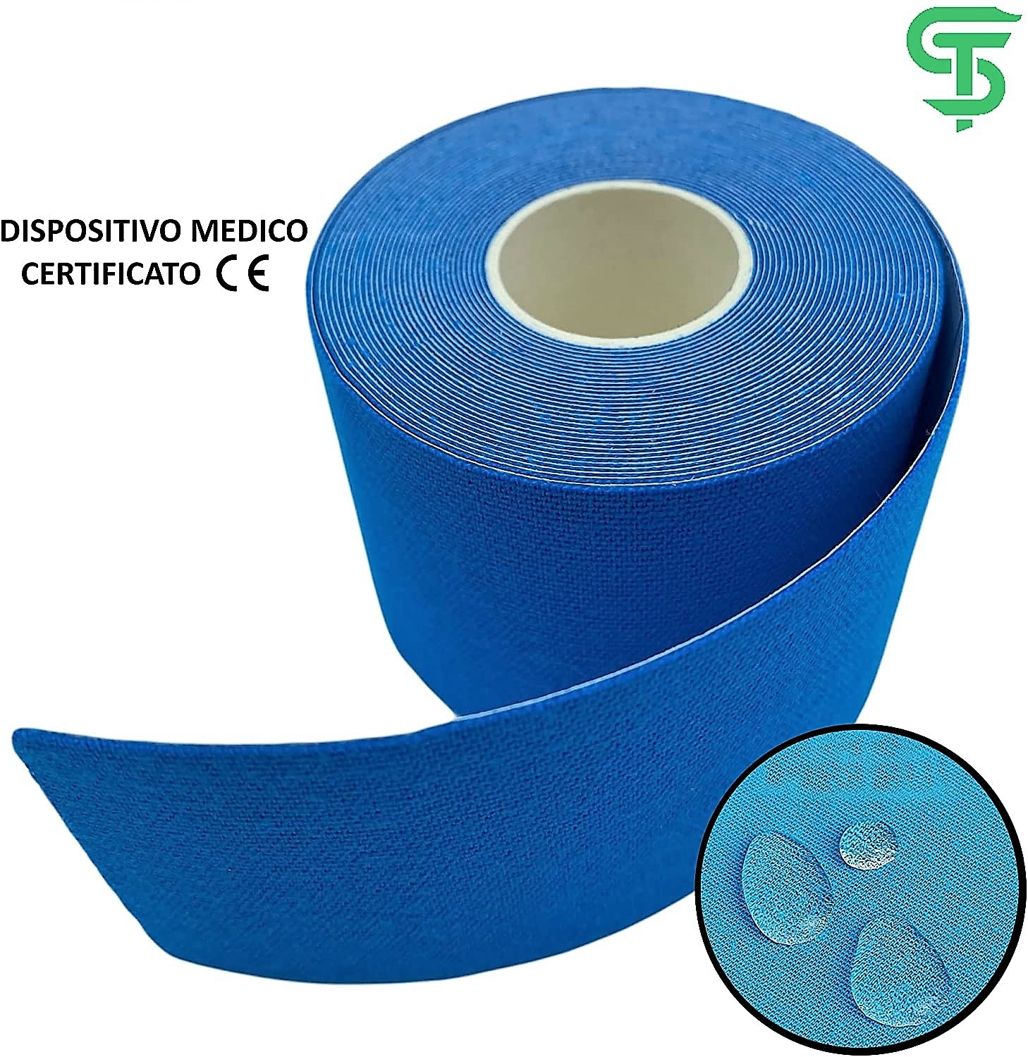 Torinomed - SPORTHERAPY KINESIOLOGY TAPE  5 cm. x 5 mt. - colore AZZURRO