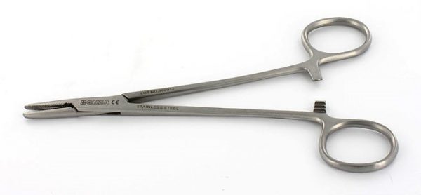 Torinomed - Porta aghi in acciaio inox Crile Wood - 15 cm