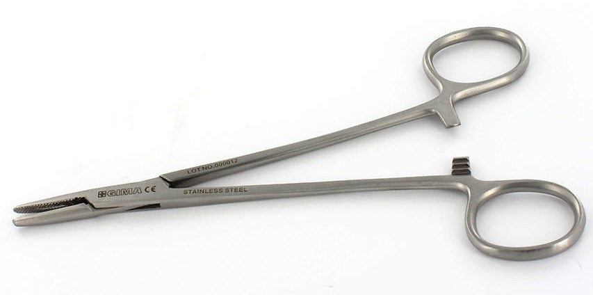 Torinomed - Porta aghi in acciaio inox Crile Wood - 20 cm