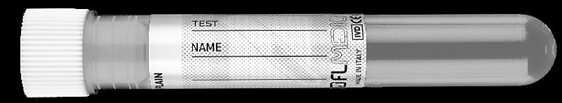 Torinomed - Promed ® provetta 16x100 mm. 10 ml. cilindrica in polipropilene con tappo bianco ed etichetta, conf. 100 pz.
