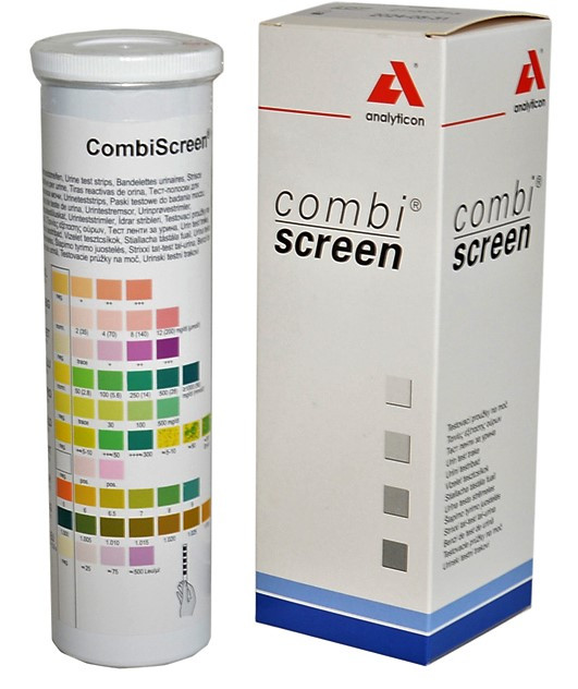TORINOMED - STRISCE URINA IN FLACONE COMBI SCREEN 11SYS - 11 parametri - professionali - conf. 150 pz. TORINOMED - STRISCE URINA IN FLACONE COMBI SCREEN 11SYS - 11 parametri - professionali - conf. 150 pz.