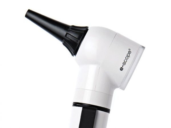 Otoscopio Riester E-SCOPE® - F.O. - LED 3,7V - Bianco in valigetta rigida