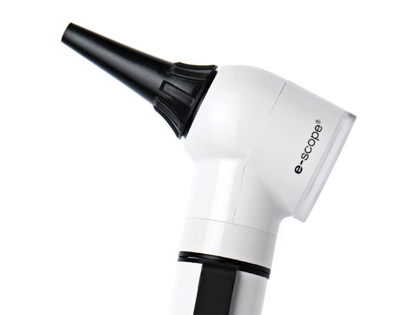 31552_b Otoscopio Riester E-SCOPE® - F.O. - LED 3,7V - Bianco in valigetta rigida