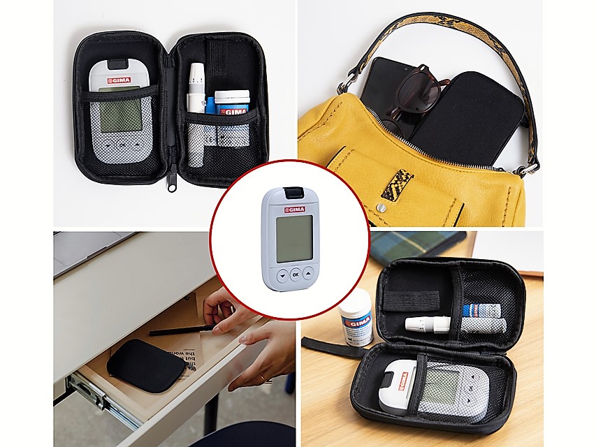 24111_d KIT COMPLETO GLUCOMETRO GIMA Bluetooth mg/dl