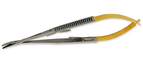 26557 TORINOMED - PORTA AGHI CASTROVIEJO C.T. CURVO - 21 cm. - punte zigrinate